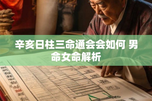 辛亥日柱三命通会会如何 男命女命解析