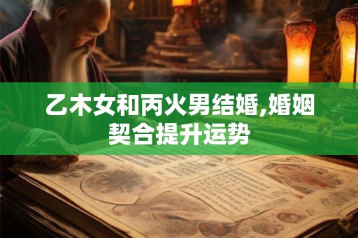 乙木女和丙火男结婚,婚姻契合提升运势 乙木女和丙火男结婚,婚姻契合提升运势