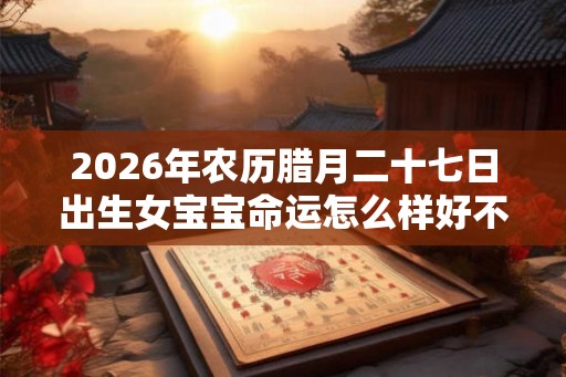 2026年农历腊月二十七日出生女宝宝命运怎么样好不好? 2026年农历腊月二十七日出生女宝宝命运怎么样好不好?