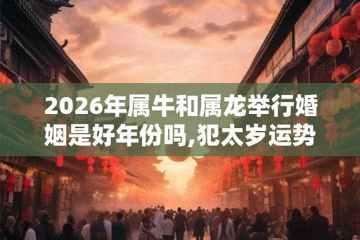2026年属牛和属龙举行婚姻是好年份吗,犯太岁运势不佳