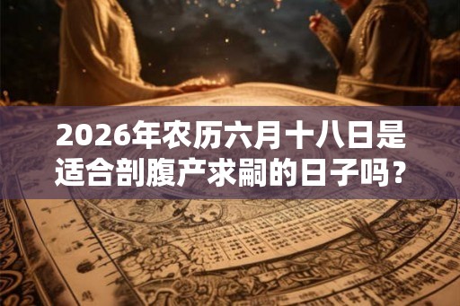 2026年农历六月十八日是适合剖腹产求嗣的日子吗？