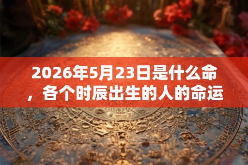2026年5月23日是什么命，各个时辰出生的人的命运