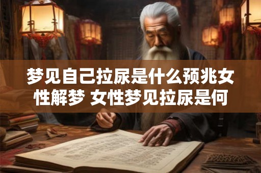 梦见自己拉尿是什么预兆女性解梦 女性梦见拉尿是何兆头