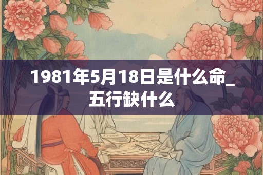 1981年5月18日是什么命_五行缺什么