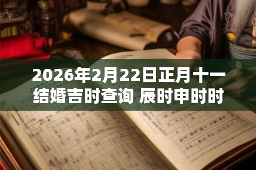 2026年2月22日正月十一结婚吉时查询 辰时申时时运不错
