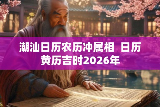 潮汕日历农历冲属相 日历黄历吉时2026年 潮汕日历农历冲属相 日历黄历吉时2026年