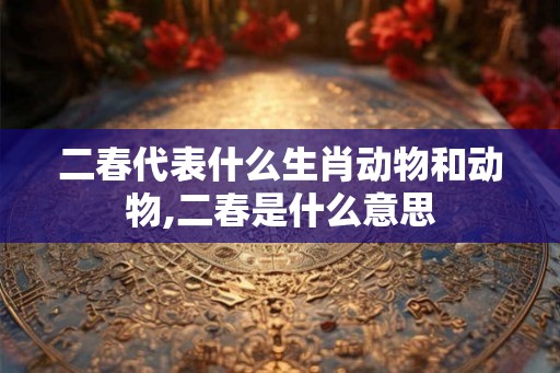 二春代表什么生肖动物和动物,二春是什么意思