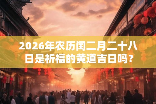 2026年农历闰二月二十八日是祈福的黄道吉日吗？