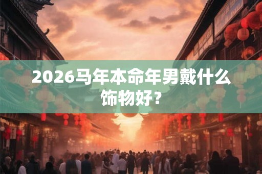 2026马年本命年男戴什么饰物好? 2026马年本命年男戴什么饰物好?