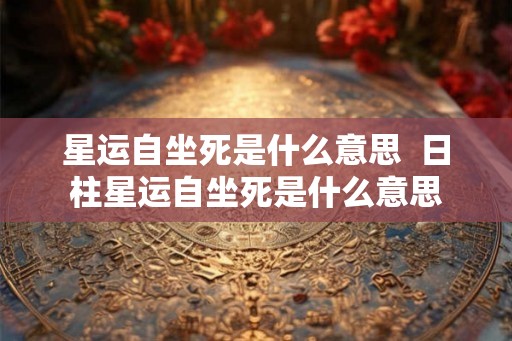 星运自坐死是什么意思  日柱星运自坐死是什么意思