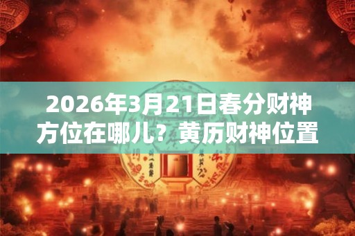 2026年3月21日春分财神方位在哪儿？黄历财神位置