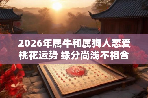 2026年属牛和属狗人恋爱桃花运势 缘分尚浅不相合