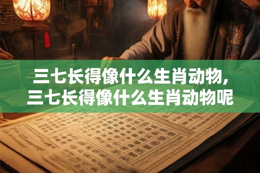三七长得像什么生肖动物,三七长得像什么生肖动物呢