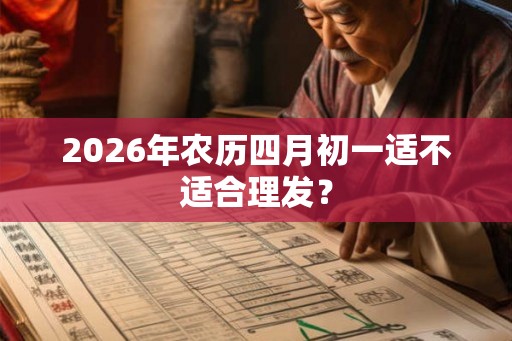 2026年农历四月初一适不适合理发？