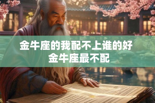 金牛座的我配不上谁的好 金牛座最不配 金牛座的我配不上谁的好 金牛座最不配