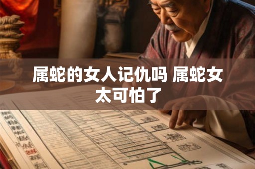 属蛇的女人记仇吗 属蛇女太可怕了