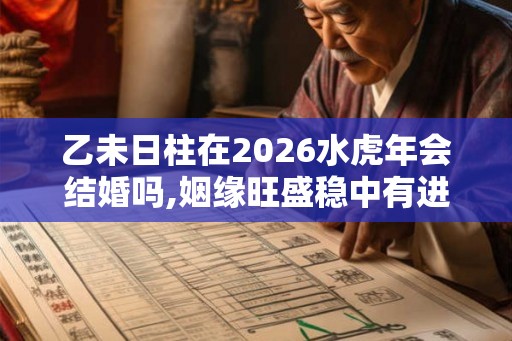 乙未日柱在2026水虎年会结婚吗,姻缘旺盛稳中有进