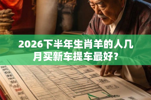 2026下半年生肖羊的人几月买新车提车最好? 2026下半年生肖羊的人几月买新车提车最好?