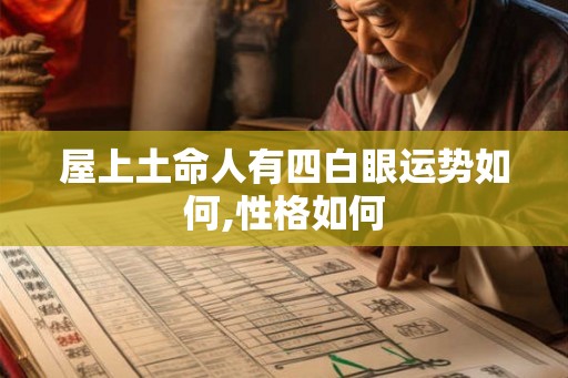 屋上土命人有四白眼运势如何,性格如何 屋上土命人有四白眼运势如何,性格如何