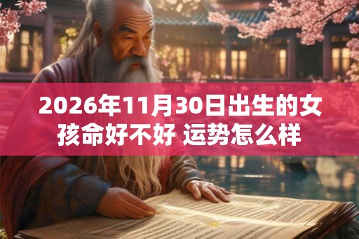 2026年11月30日出生的女孩命好不好 运势怎么样