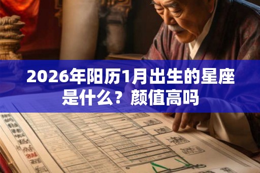 2026年阳历1月出生的星座是什么？颜值高吗