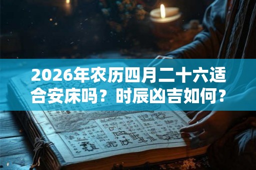 2026年农历四月二十六适合安床吗?时辰凶吉如何? 2026年农历四月二十六适合安床吗?时辰凶吉如何?