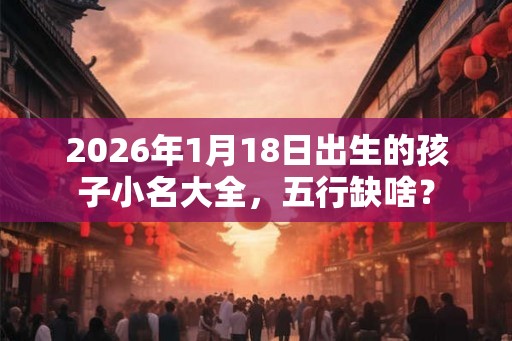 2026年1月18日出生的孩子小名大全，五行缺啥？
