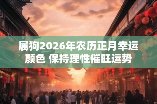 属狗2026年农历正月幸运颜色 保持理性催旺运势