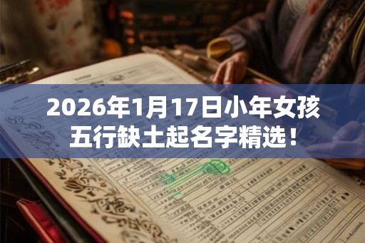 2026年1月17日小年女孩五行缺土起名字精选！