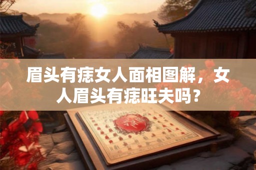 眉头有痣女人面相图解，女人眉头有痣旺夫吗？