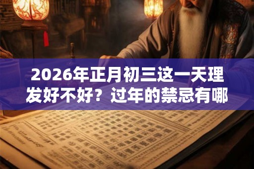 2026年正月初三这一天理发好不好？过年的禁忌有哪些？