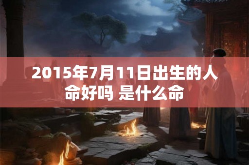 2015年7月11日出生的人命好吗 是什么命