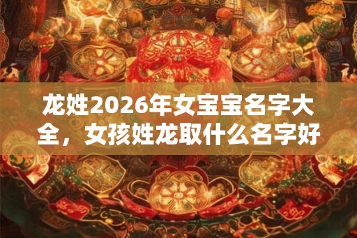 龙姓2026年女宝宝名字大全，女孩姓龙取什么名字好听？