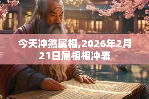 今天冲煞属相,2026年2月21日属相相冲表