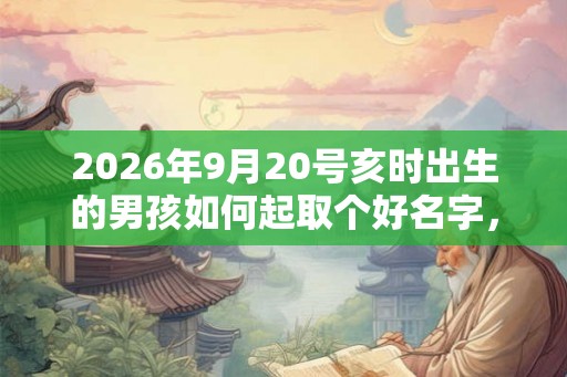 2026年9月20号亥时出生的男孩如何起取个好名字,五行属什么 2026年9月20号亥时出生的男孩如何起取个好名字,五行属什么