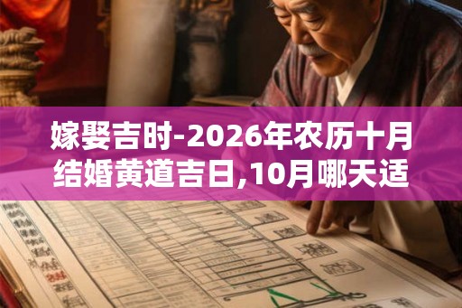嫁娶吉时-2026年农历十月结婚黄道吉日,10月哪天适合结婚 嫁娶吉时-2026年农历十月结婚黄道吉日,10月哪天适合结婚