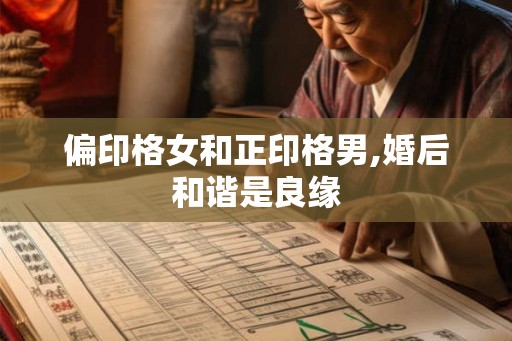 偏印格女和正印格男,婚后和谐是良缘