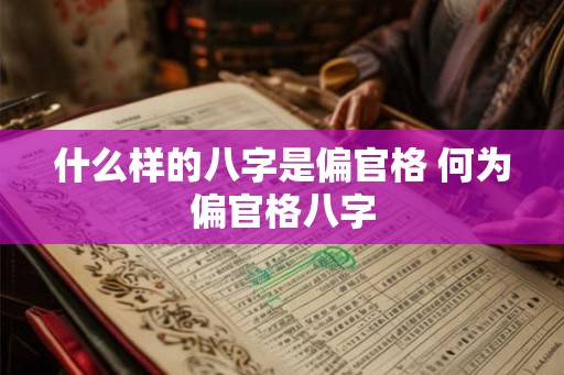 什么样的八字是偏官格 何为偏官格八字
