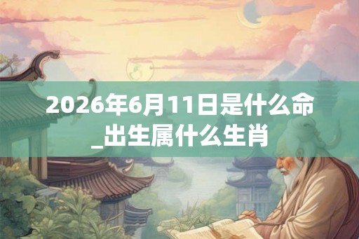 2026年6月11日是什么命_出生属什么生肖
