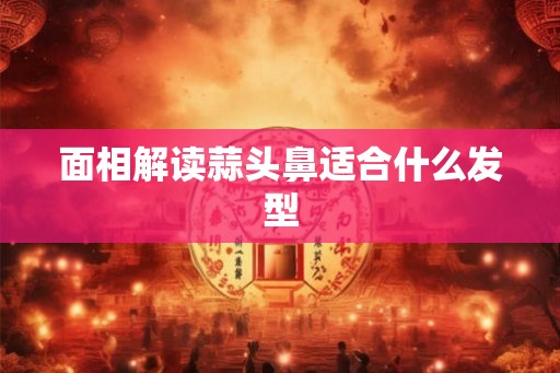 面相解读蒜头鼻适合什么发型