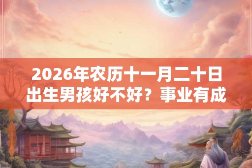 2026年农历十一月二十日出生男孩好不好?事业有成吗? 2026年农历十一月二十日出生男孩好不好?事业有成吗?