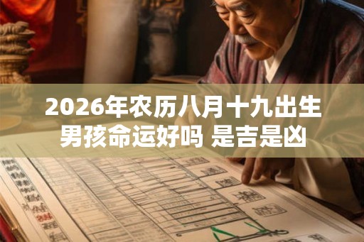 2026年农历八月十九出生男孩命运好吗 是吉是凶