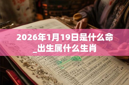2026年1月19日是什么命_出生属什么生肖