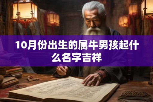 10月份出生的属牛男孩起什么名字吉祥