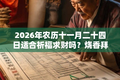 2026年农历十一月二十四日适合祈福求财吗？烧香拜佛要注意什么？
