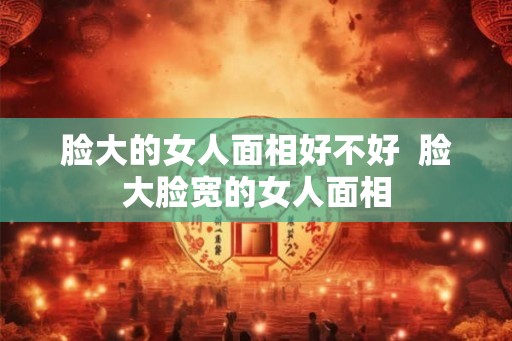 脸大的女人面相好不好  脸大脸宽的女人面相