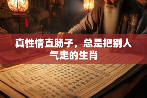 真性情直肠子，总是把别人气走的生肖