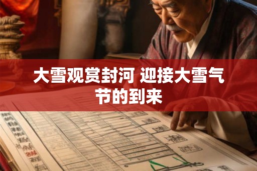 大雪观赏封河 迎接大雪气节的到来