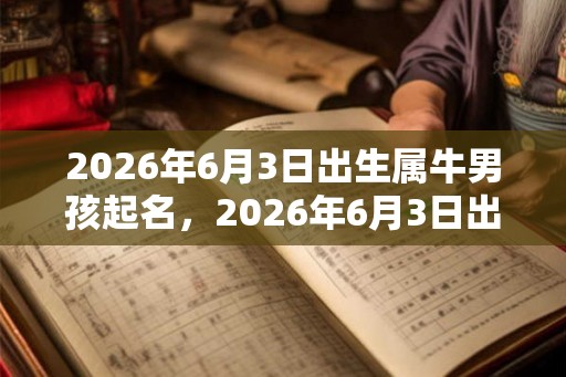 2026年6月3日出生属牛男孩起名，2026年6月3日出生命运一览！