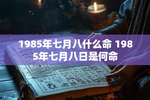 1985年七月八什么命 1985年七月八日是何命